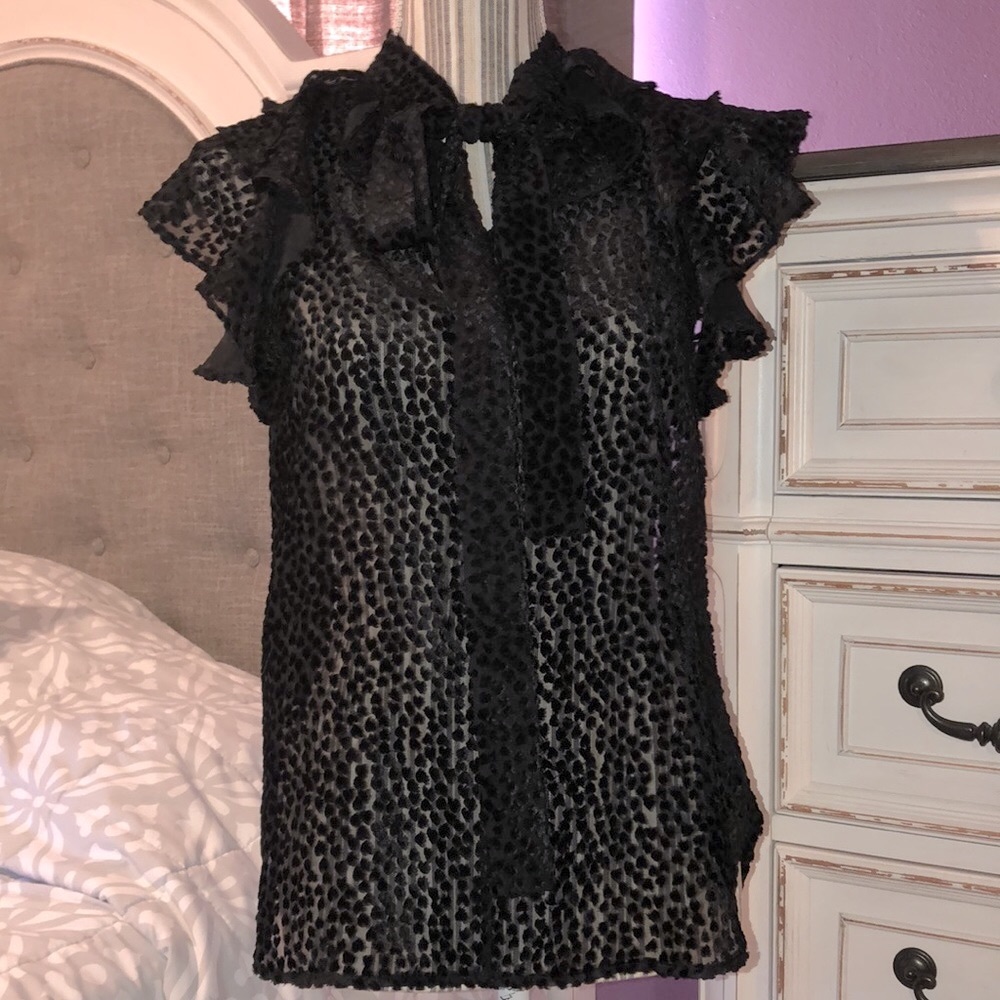 ROBERT RODRIGUEZ Pauline Burnout Velvet Top - Picture 3 of 14